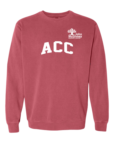 "ACC" John McGivney Adult Lightweight Cotton Crewneck Sweatshirt with Printed Logo