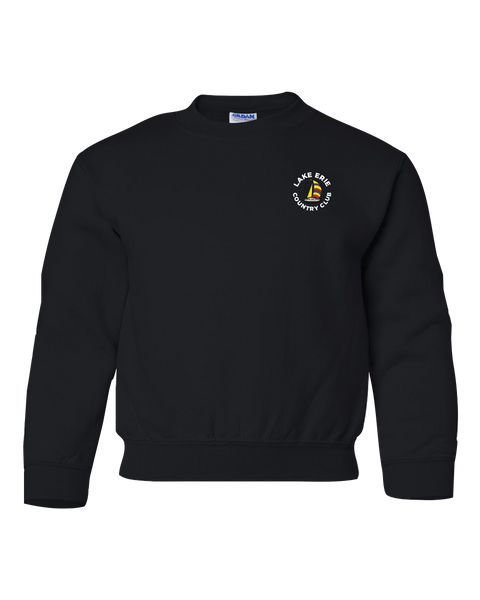 Lake Erie Country Club Youth Crewneck Sweatshirt with Left Chest Printed Logo