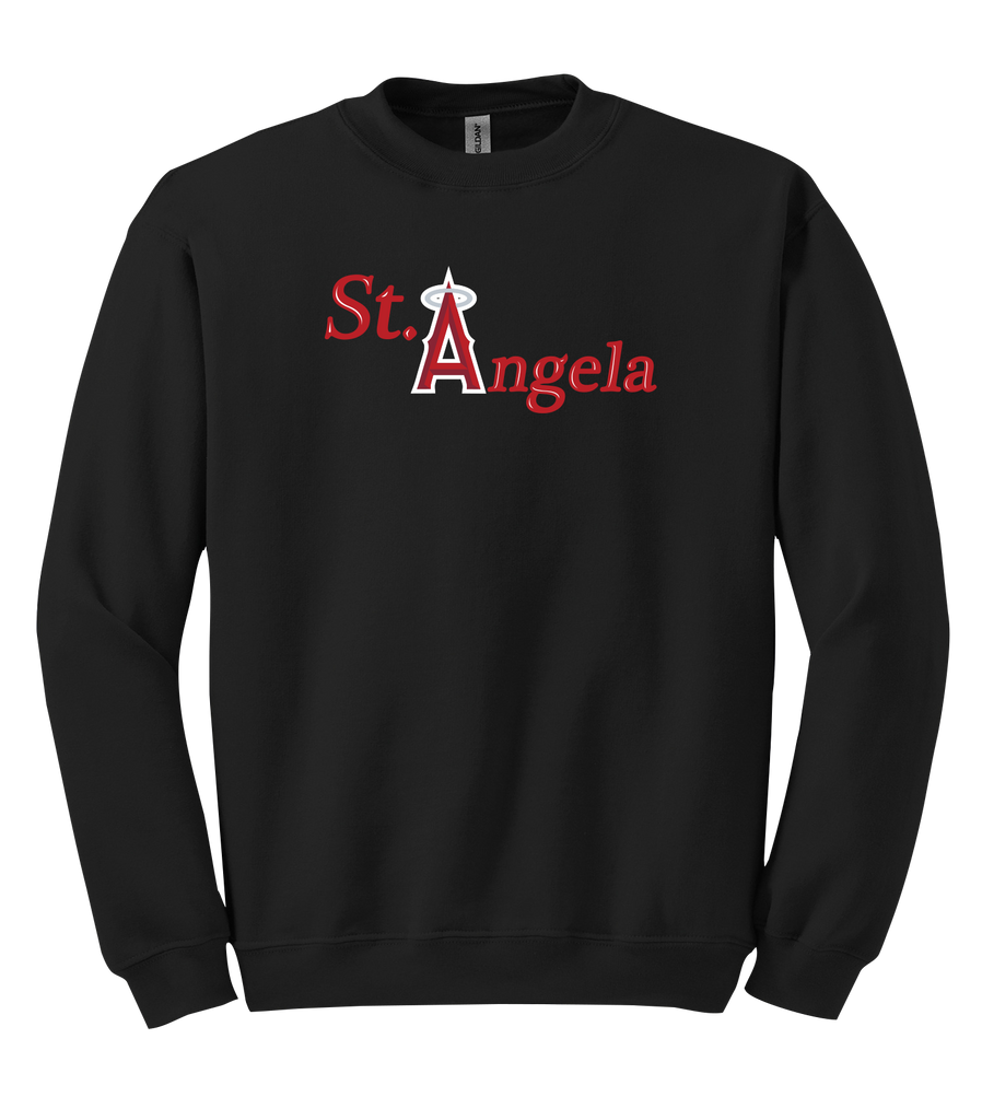 St. Angela Adult Fleece Crewneck with Printed Logo