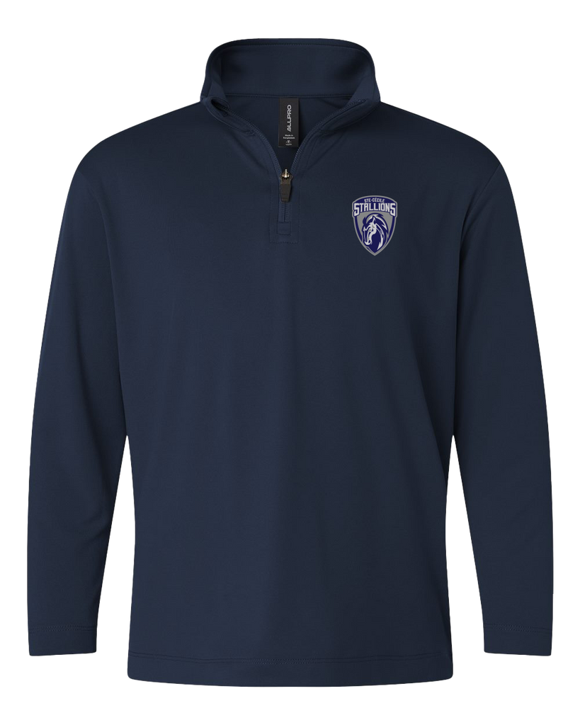 Ste. Cécile Stallions Adult Pro-Lock Performance Quarter-Zip Pullover with Embroidered Logo