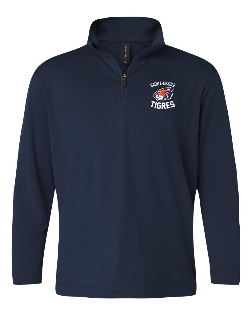 Sainte-Ursule Youth Pro-Lock Performance Quarter-Zip Pullover with Embroidered Logo