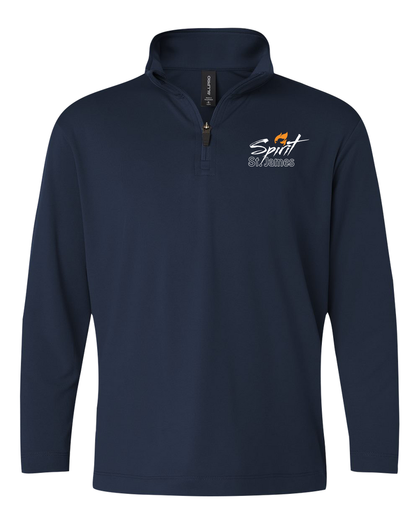 St. James Youth Pro-Lock Performance Quarter-Zip Pullover with Embroidered Logo