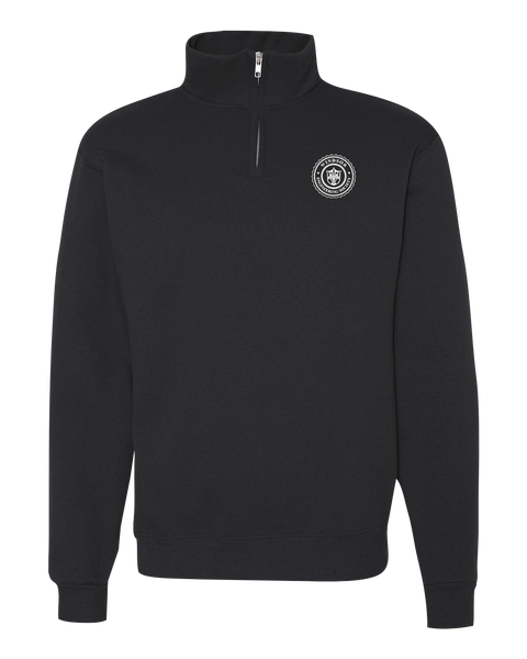 Windsor Engineering Society Cadet Collar Quarter-Zip Sweatshirt with Printed Logo