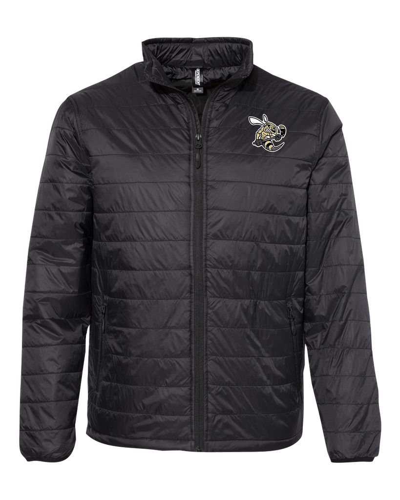 Sting Adult Puffer Jacket with Embroidered Logo
