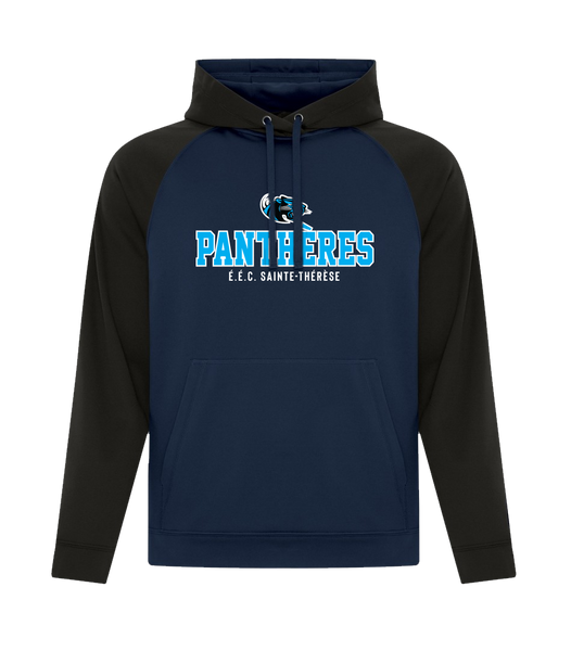 Pantheres Adult Two Toned Hoodie with Printed Logo