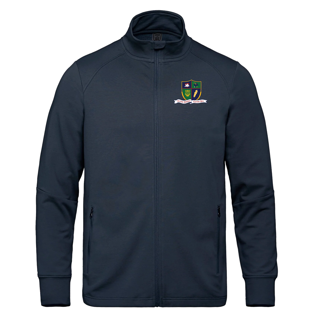 Ste. Cécile Adult French Terry Performance Full Zip Sweatshirt with Embroidered Logo