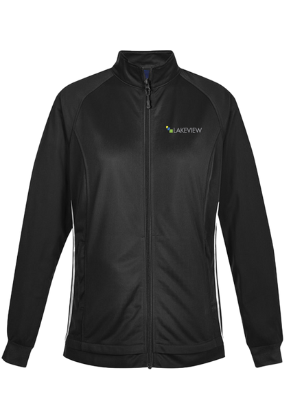 Lakeview Montessori Ladies Track Jacket with Embroidered Logo