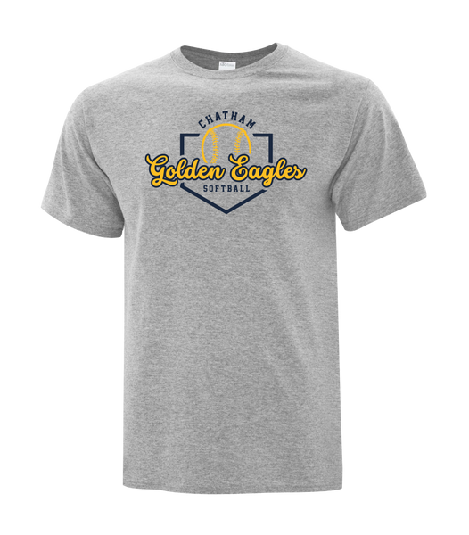 Chatham Golden Eagles Script Youth Cotton T-Shirt with Printed logo