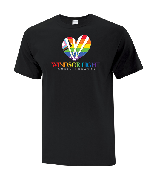 Windsor Light Music Theatre Pride Adult Cotton T-Shirt with Printed logo