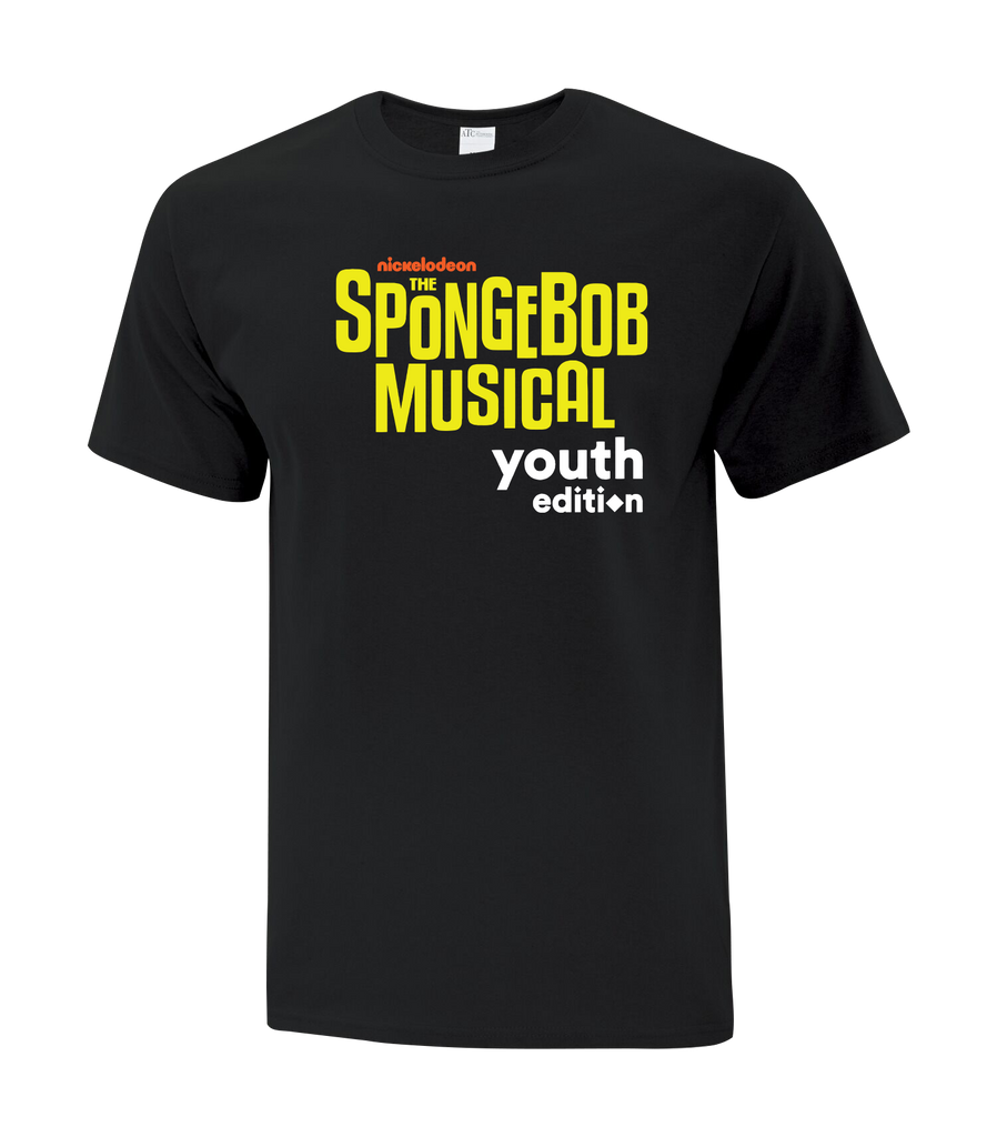 "The SpongeBob Musical" Adult Cotton T-Shirt with Printed logo