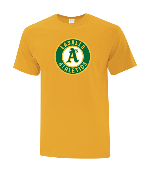 LaSalle Athletics Adult Cotton Tee with Printed Logo