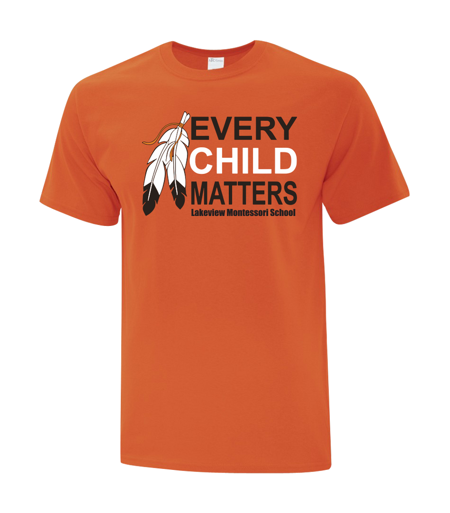 Lakeview Every Child Matters Adult Soft Touch Short Sleeve with Printed Logo