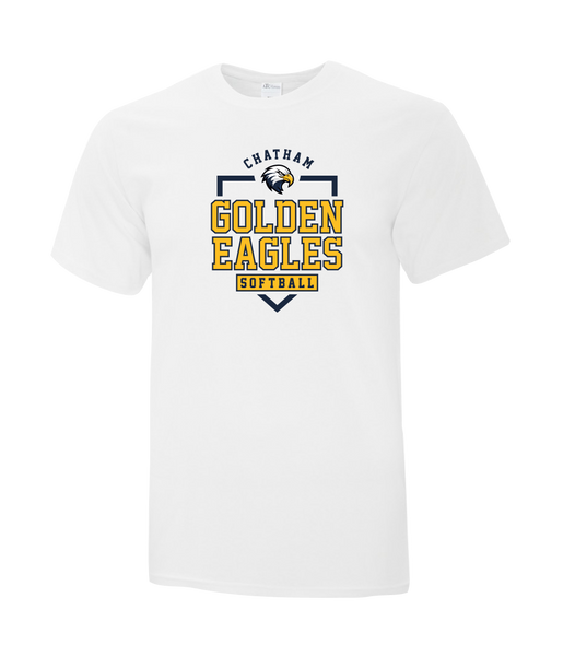 Chatham Golden Eagles Youth Cotton T-Shirt with Printed logo