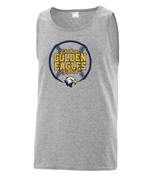 Chatham Golden Eagles Softball Adult Cotton Tank Top