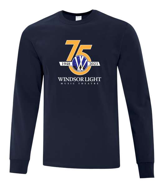 Windsor Light Music Theatre 75th Anniversary Youth Cotton Long Sleeve with Printed Logo