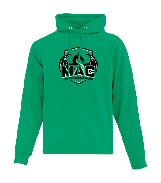 MAC Cotton Pull Over Hooded Sweatshirt with Printed Logo YOUTH