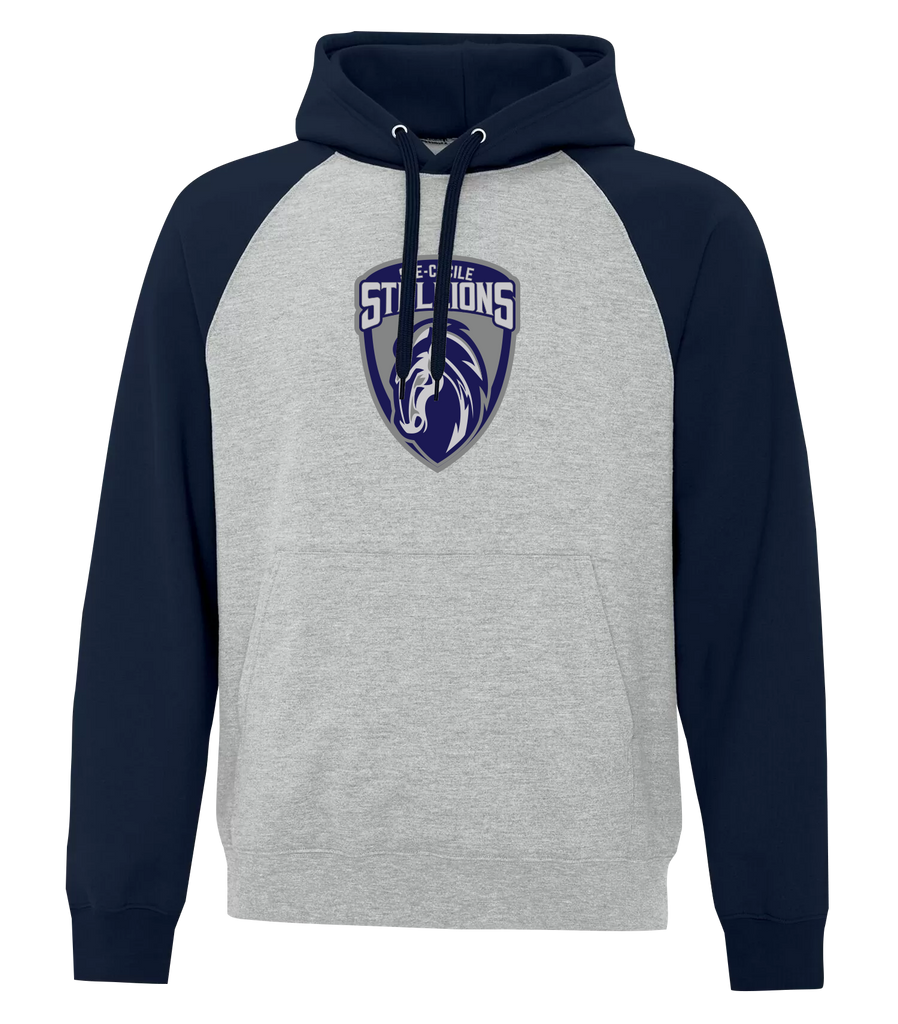 Ste. Cécile Stallions Adult Fleece Two Tone Hoodie With Printed Logo