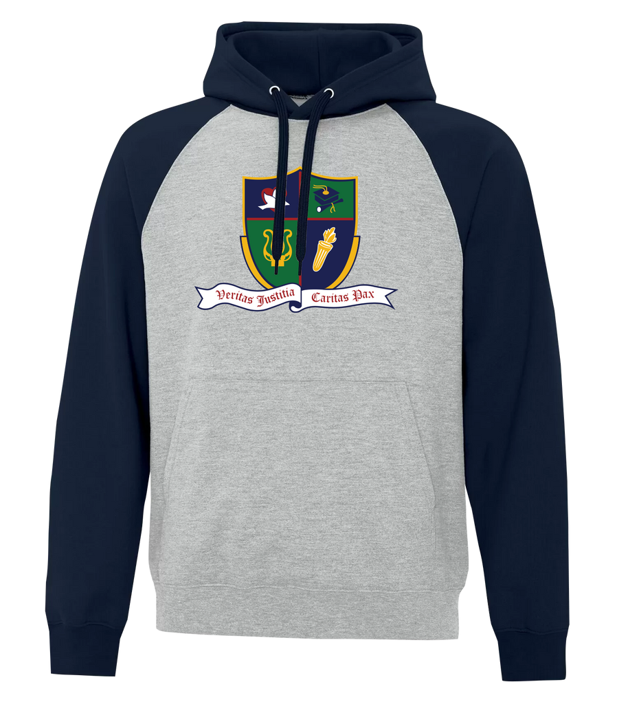 Ste. Cécile Adult Fleece Two Tone Hoodie With Printed Logo