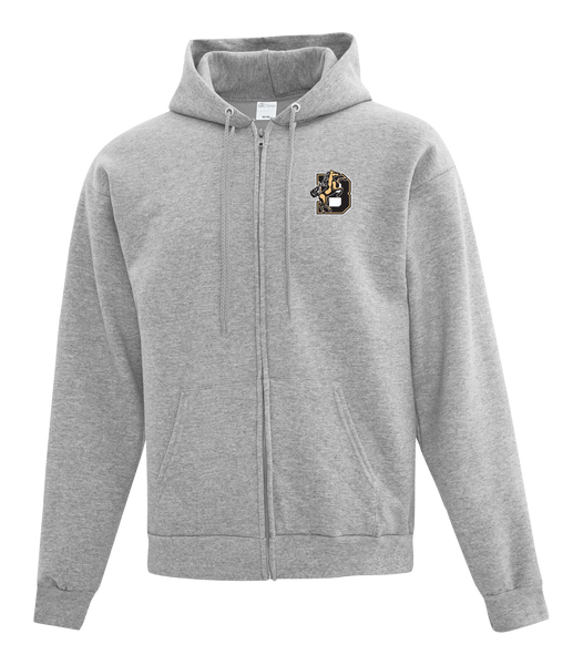 Frank W. Begley Youth Cotton Full Zip Hooded Sweatshirt with Left Chest Embroidered Logo