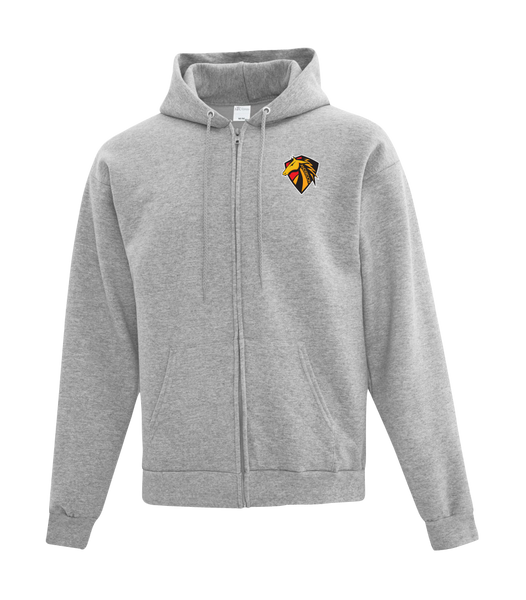 Anderdon Adult Cotton Full Zip Hooded Sweatshirt with Left Chest Embroidered Logo