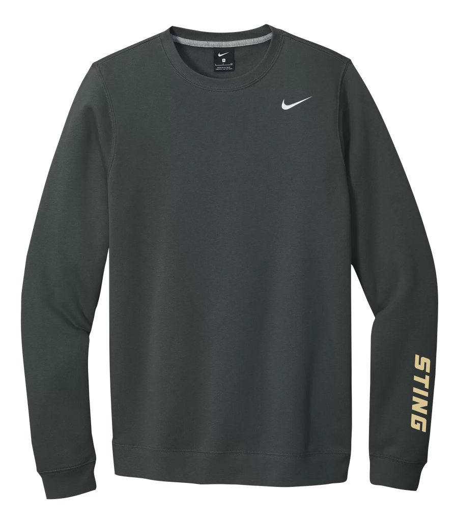 Sting Adult Nike® Fleece Crewneck with Sleeve Logo