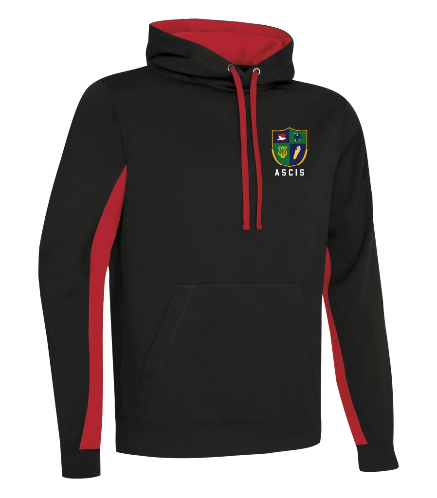 Académie Ste-Cécile Adult Fleece Colour Block Hoodie with Embroidered Logo