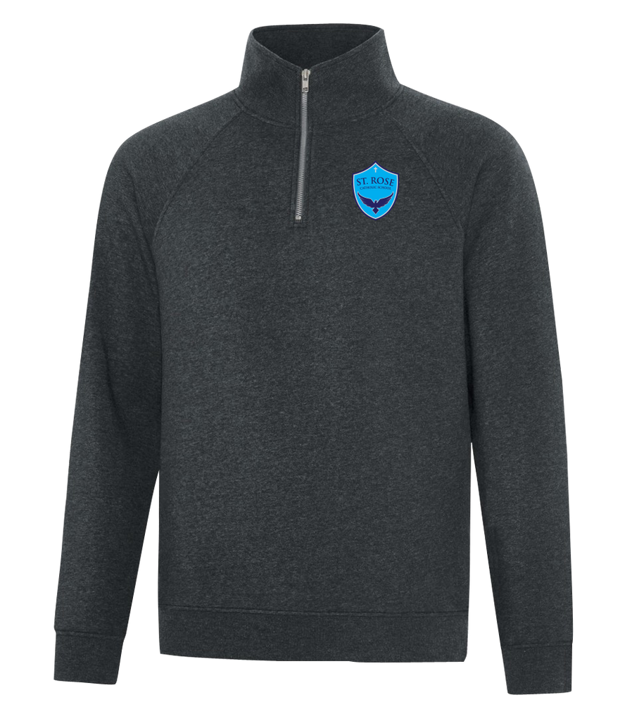 St. Rose Staff Adult Vintage 1/4 Zip Sweatshirt with Embroidered Logo