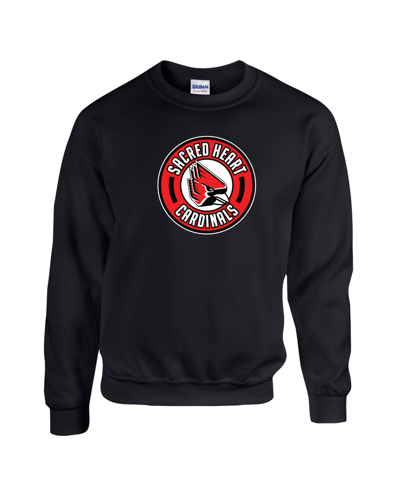 Sacred Heart Youth Fleece Crewneck with Printed Logo
