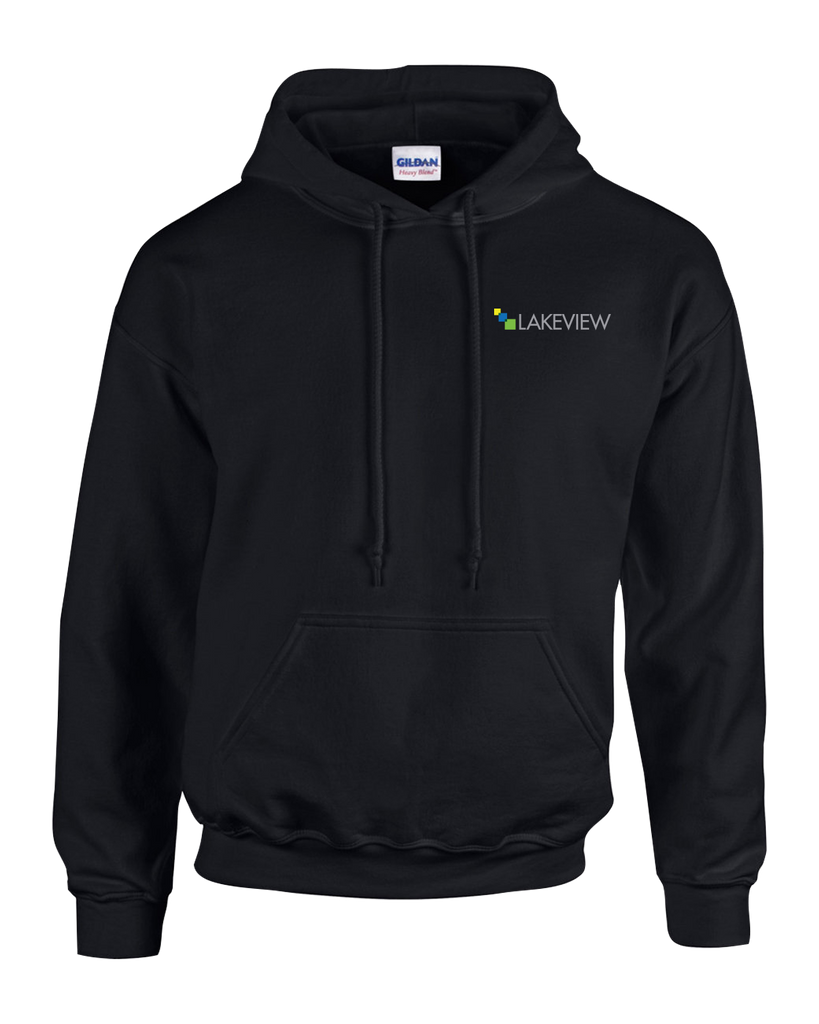 Lakeview Adult Cotton Pull Over Hooded Sweatshirt with Left Chest Logo