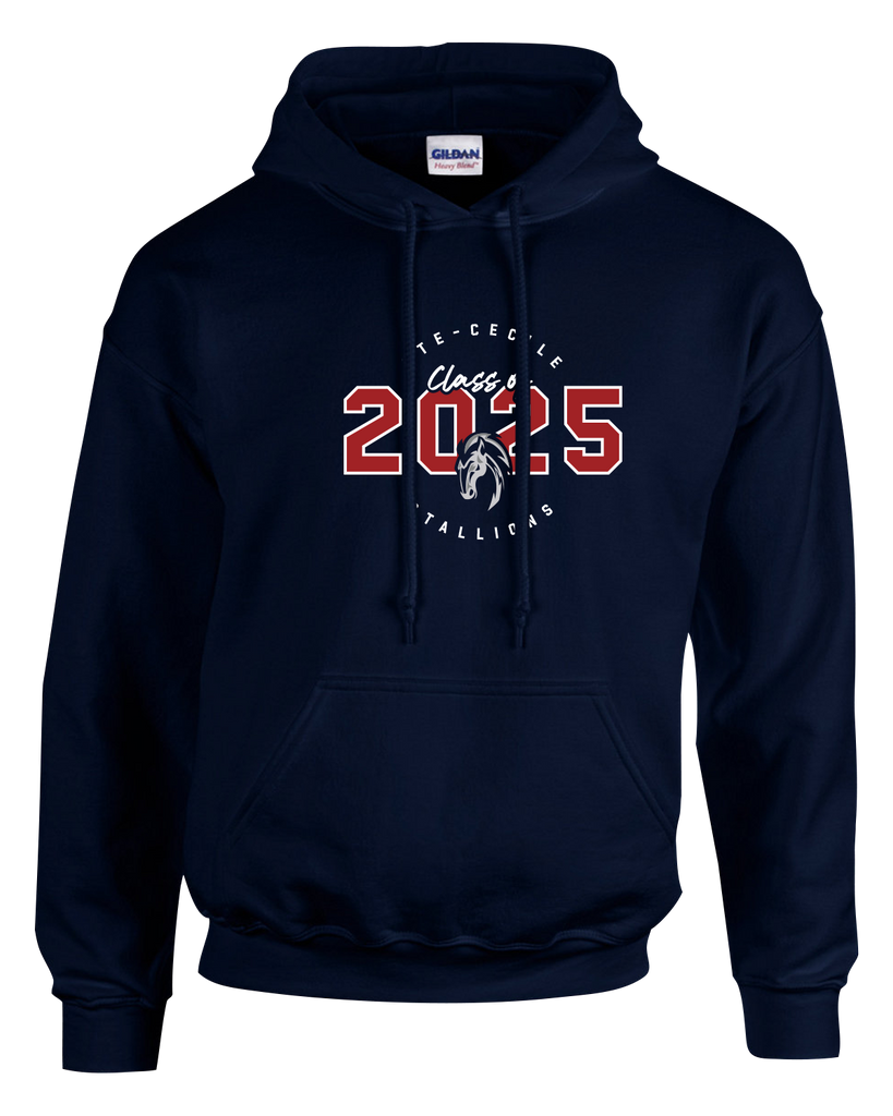 Ste. Cécile 'Class of 2025' Youth Gildan Heavy Blend™ Hooded Sweatshirt with Printed Logo