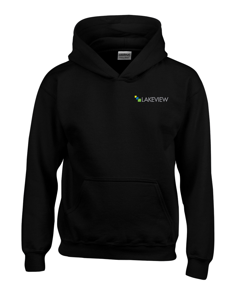 Lakeview Youth Cotton Pull Over Hooded Sweatshirt with Left Chest Logo