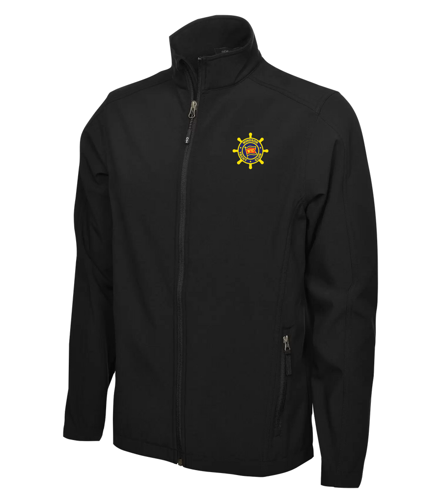 Windsor Yacht Club Adult Water Repellent Soft Shell Jacket with Left Chest Embroidered Logo