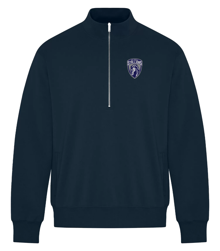 Ste. Cécile Stallions Adult 1/2 Zip Sweatshirt with Embroidered Logo