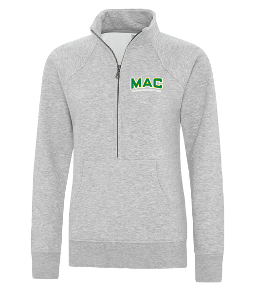 MAC Ladies Vintage 1/4 Zip Sweatshirt with Embroidered Logo