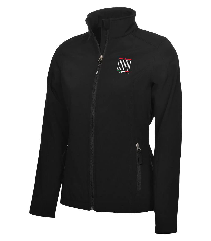 CIBPA Canada Ladies Water Repellent Soft Shell Jacket with Left Chest Embroidered Logo