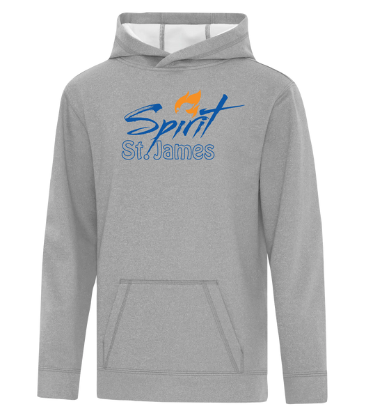 St. James Youth Dri-Fit Hoodie With Printed Logo