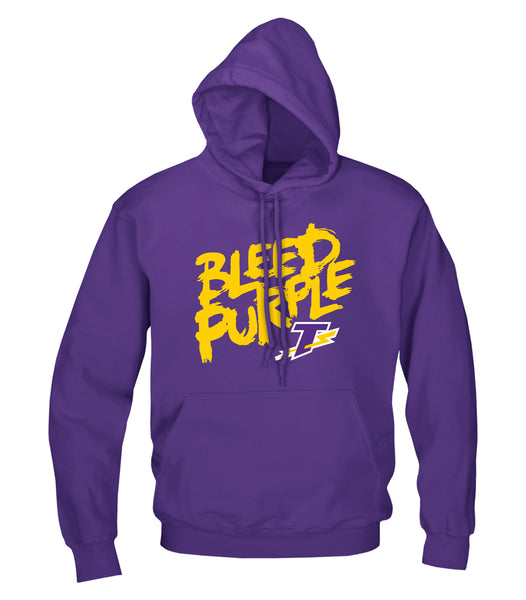Thunder Youth 'Bleed Purple' Cotton Hoodie
