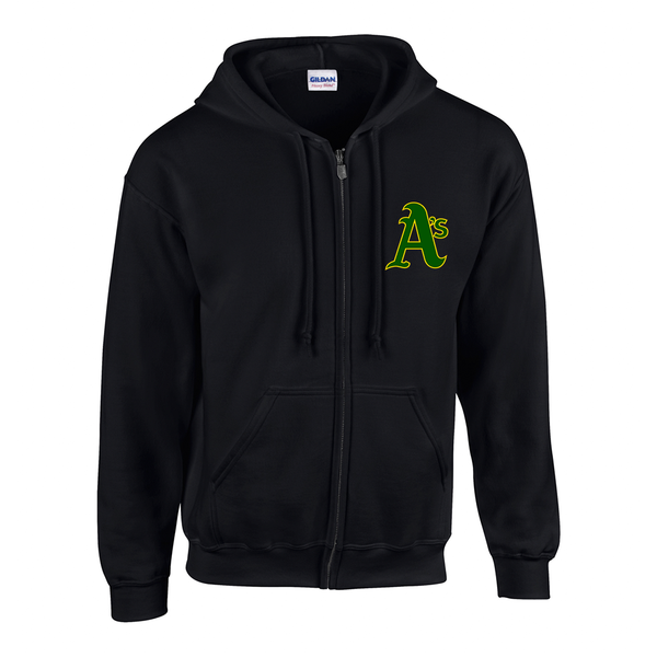 Athletics Adult Cotton Zip-Up Hoodie with Embroidered Logo