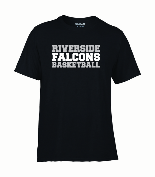 Falcons Youth "Basketball" Performance T-Shirt with Printed logo
