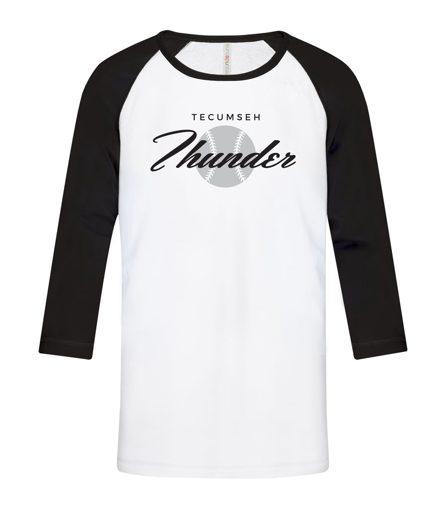 Thunder Youth 'Vintage Script' Baseball Tee