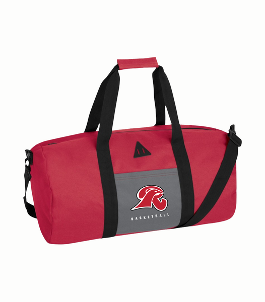 Falcons Barrel Duffel Bag with Embroidered Logo and number