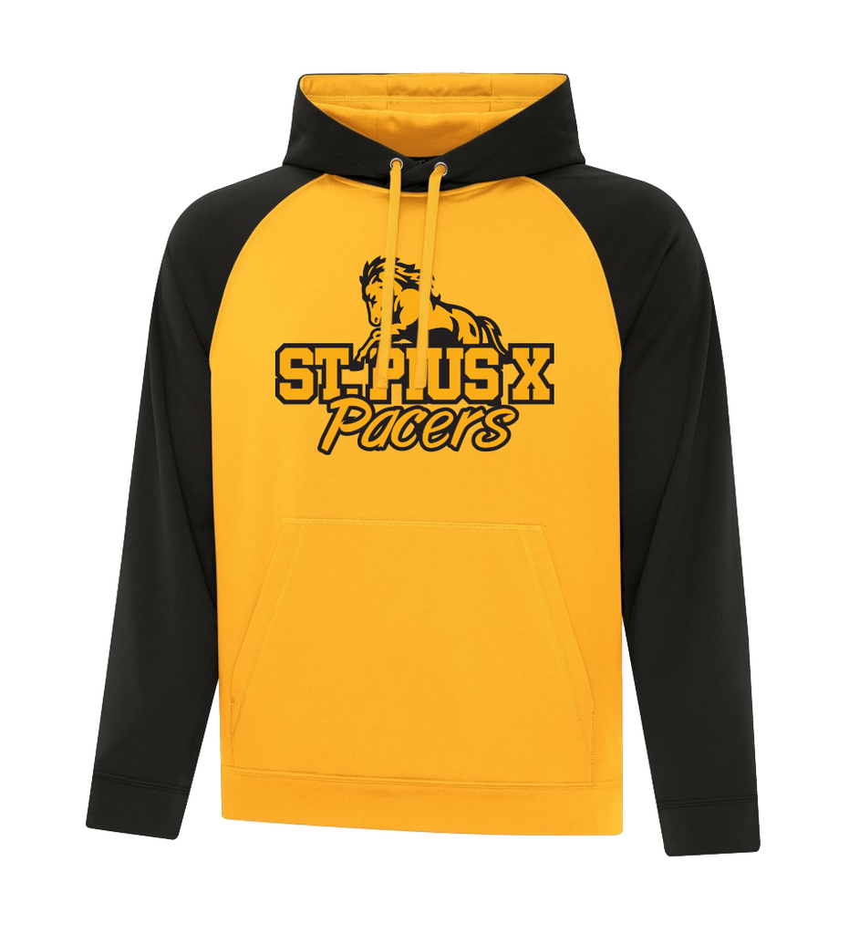 Pacers Adult Two Toned Hoodie with Embroidered Applique Logo