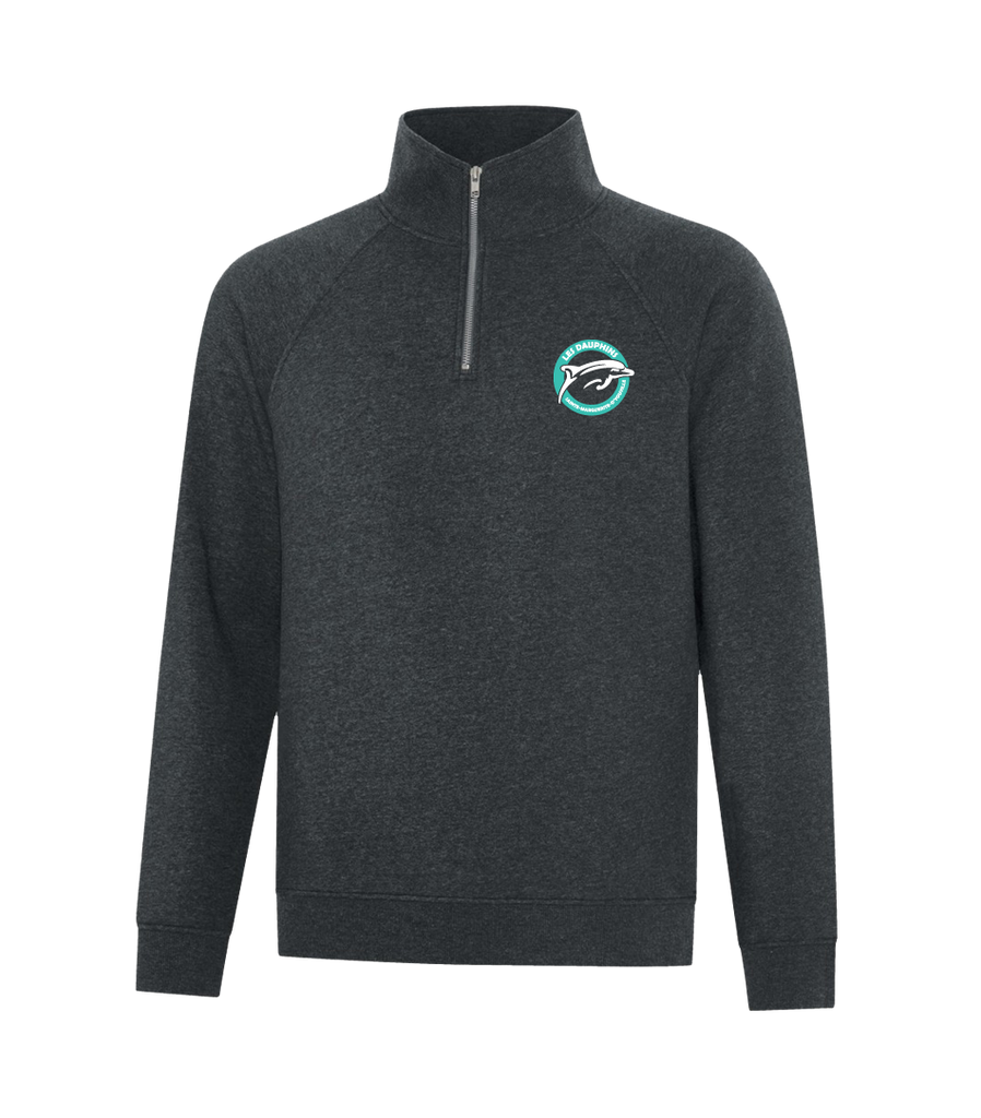 Dauphins Staff Adult Vintage 1/4 Zip Sweatshirt with Embroidered Logo