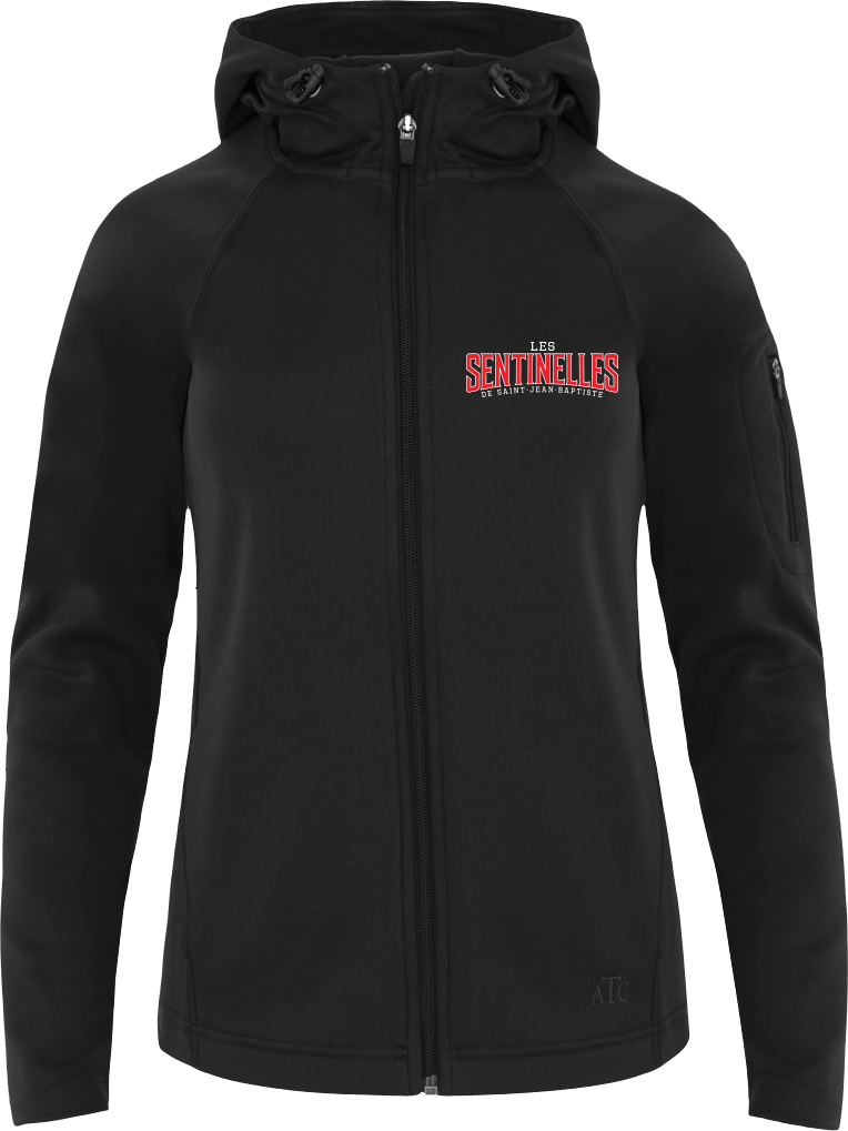 Sentinelles Ladies Hooded Yoga jacket with Embroidered Logo