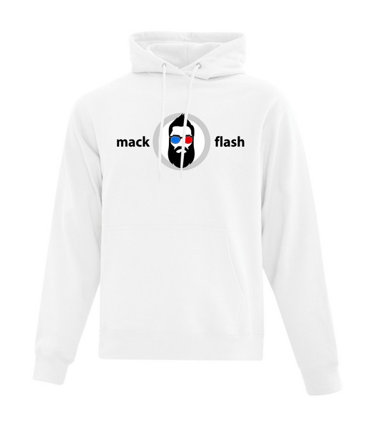 "Mack Flash" Adult Cotton Hooded Sweatshirt with Printed logo
