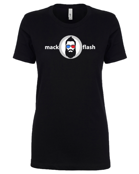 "Mack Flash" Ladies Cotton T-Shirt with Printed logo