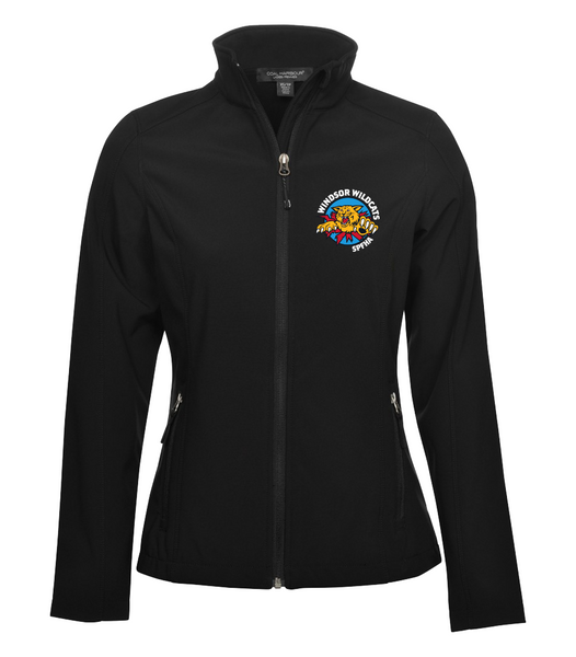 Wildcats Hockey Soft Shell Ladies Jacket with Embroidered Left Chest