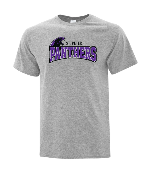 St. Peter Panthers Adult Cotton T-Shirt with Printed logo