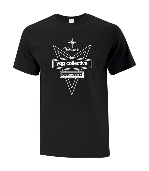 Welcome to YQG Collective Cotton Adult T-Shirt with Printed logo