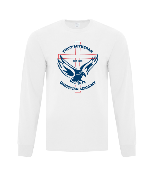 Adult Cotton Long Sleeve with Printed Logo